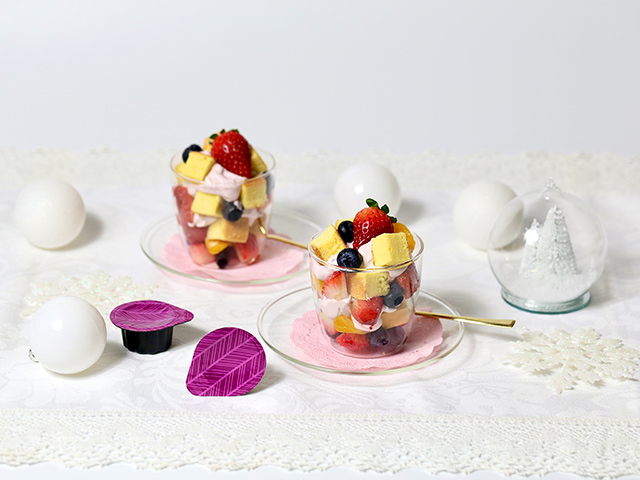 アサイーフルーツミックスdeクリスマスパフェ